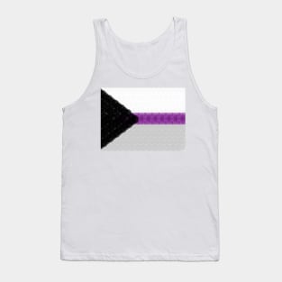 Spirograph Patterned Demisexual Flag Tank Top